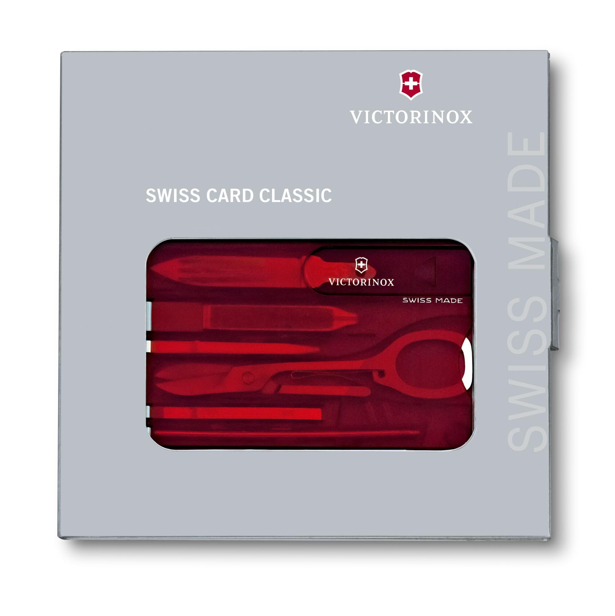 Victorinox Swiss Army Swiss Card, Translucent Ruby : Victorinox